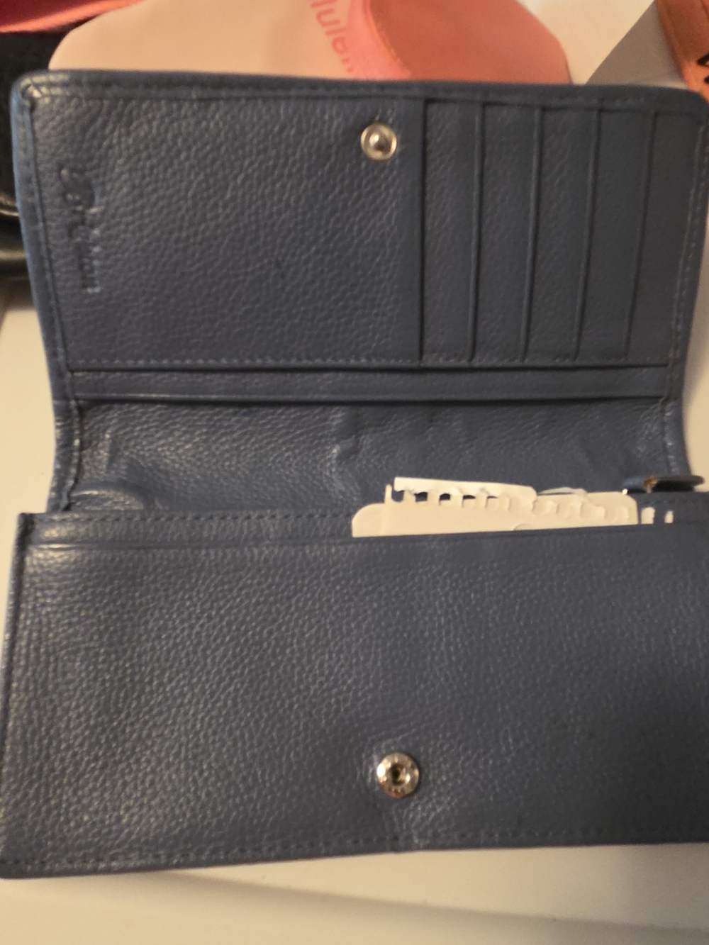 Brighton Navy Blue Studded Leather Wallet - Picture 2 of 3
